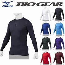 バイオギア　ローネック丸首　長袖　アンダーシャツ　ミズノ12JABC11